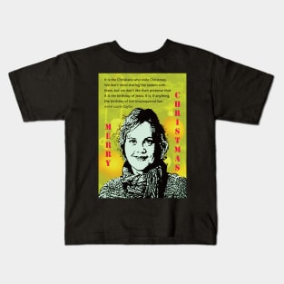 Atheist Christmas with Annie Laurie Gaylor Kids T-Shirt